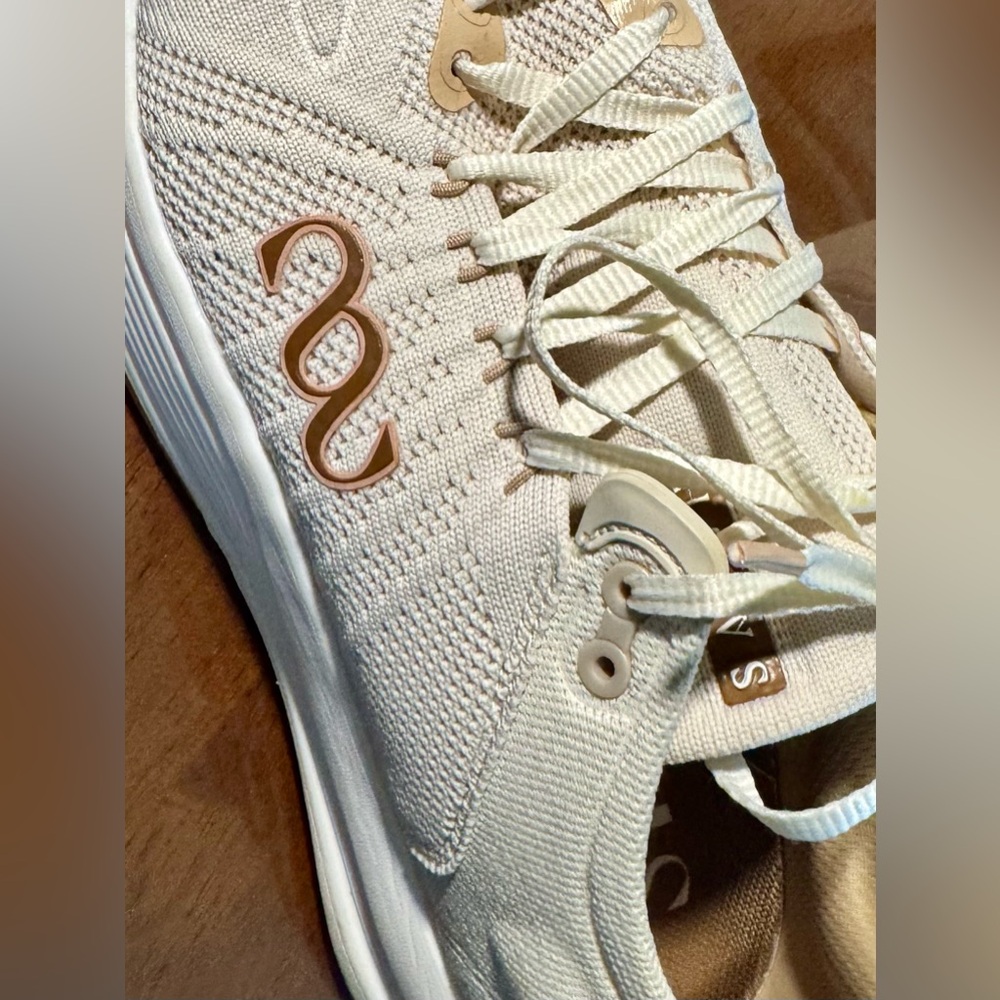 Saysh Stylish Cream Women's Sneakers - Picture 2 of 10